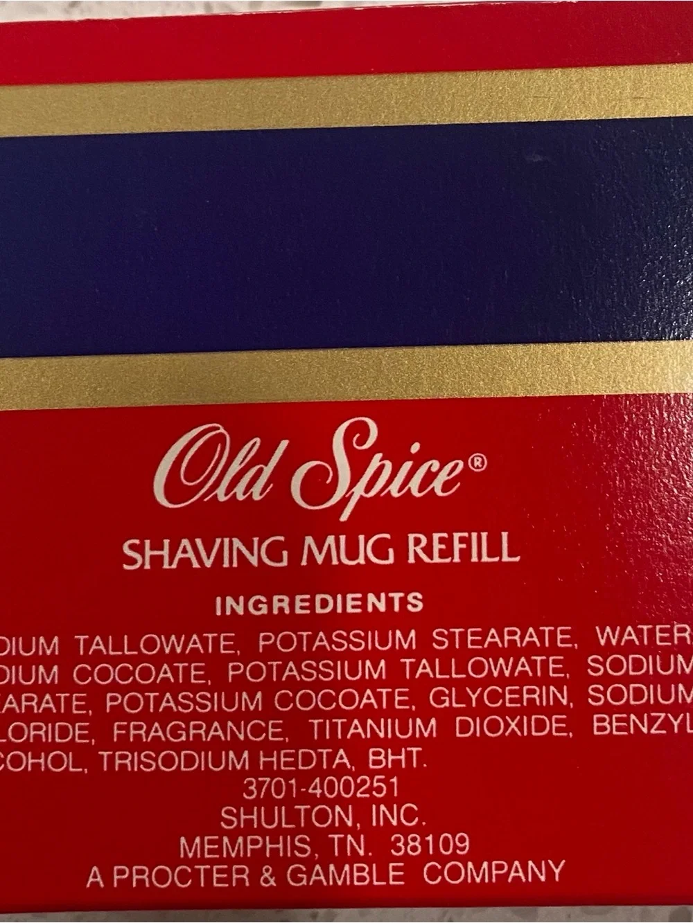 Old Spice Shaving Mug Refill 3 oz Vintage NOS Sealed Barbershop Grooming Collect
